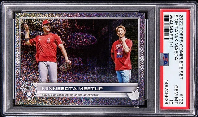 2022 Topps Complete Set Shohei Ohtani/Kenta Maeda Walmart #122 card image