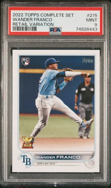 2022 Topps Complete Set Wander Franco Retail Variation #215 card image