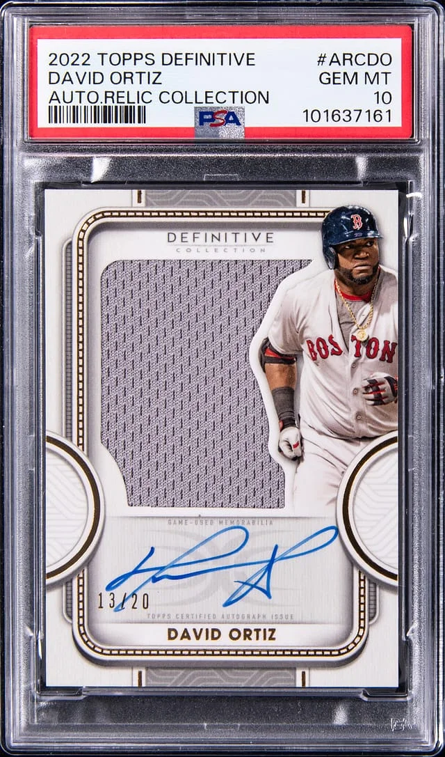 2022 Topps David Ortiz Definitive Autograph Relic Collection #ARCDO card image