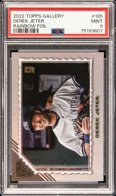 2022 Topps Derek Jeter Gallery Rainbow Foil #185 card image
