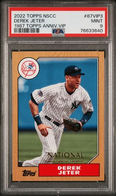 2022 Topps Derek Jeter NSCC 1987 Topps Anniversary VIP #87VIP-3 card image