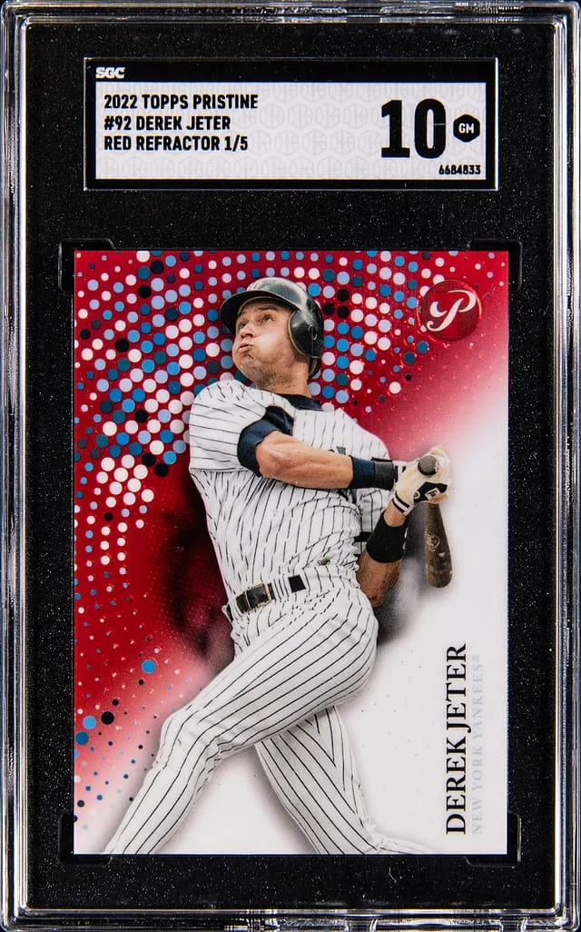 2022 Topps Derek Jeter Pristine Red Refractor #92 card image