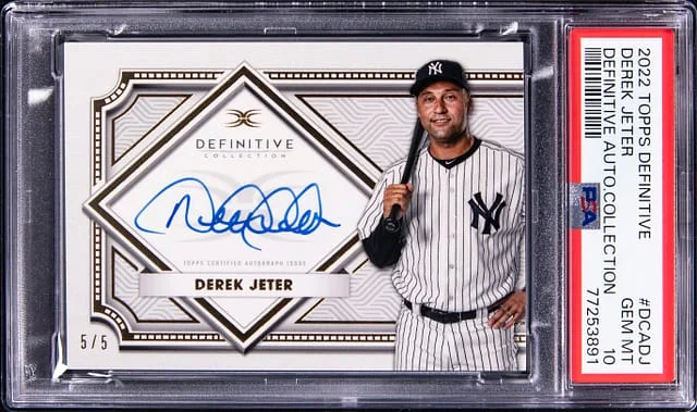2022 Topps Derek Jeter Definitive Definitive Autograph Collection #DCA-DJ card image