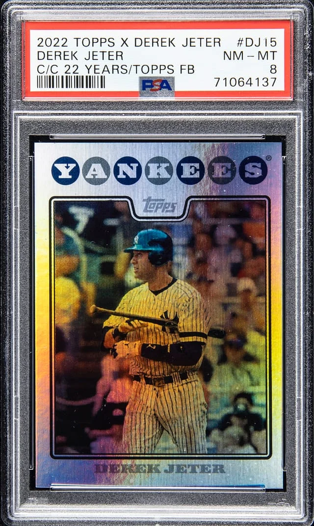 2022 Topps Derek Jeter Topps X Call Of The Captain 22 Years Of Topps Foilboard #DJ15 card image