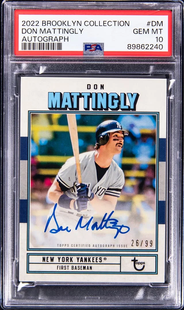 2022 Topps Don Mattingly Brooklyn Collection Autograph #AC-DM card image
