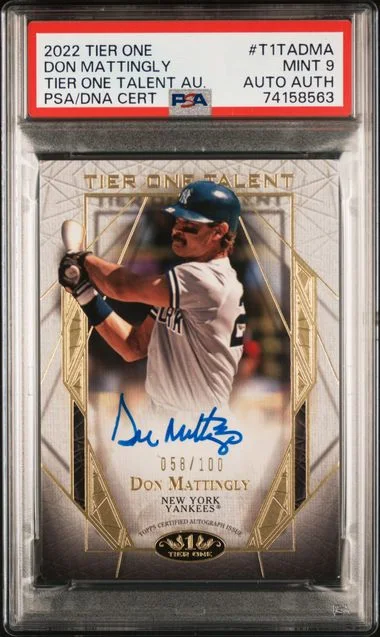 2022 Topps Don Mattingly Tier One Tier One Talent Autographs #T1TADMA card image