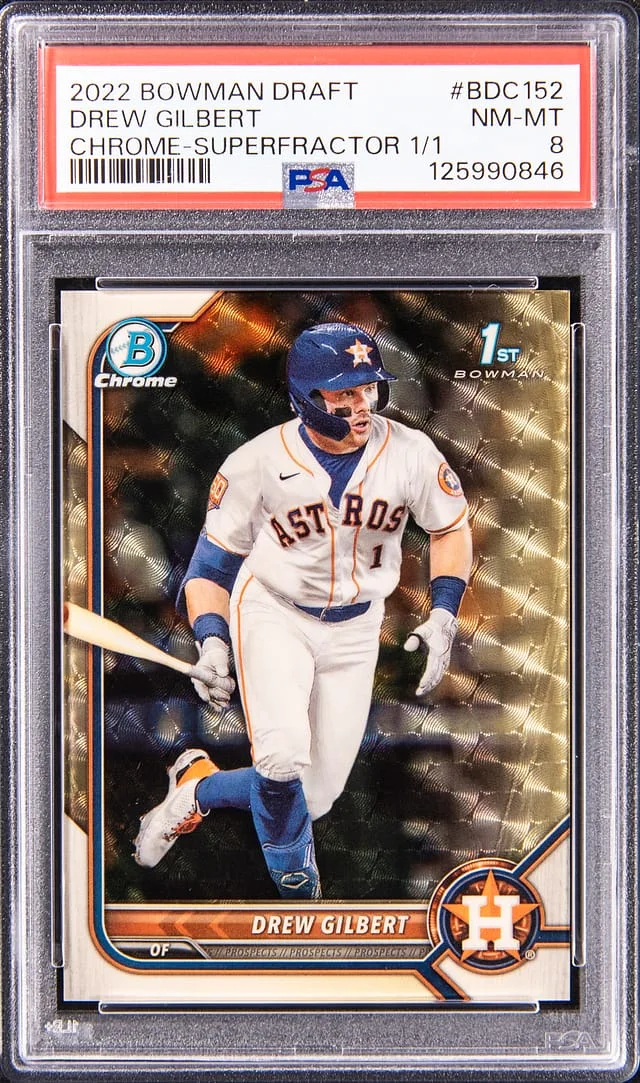 2022 Topps Drew Gilbert Bowman Draft Chrome SuperFractor #BDC-152 card image