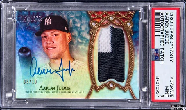 2022 Topps Dynasty Aaron Judge Autographed Patch #DAPAJ5 card image