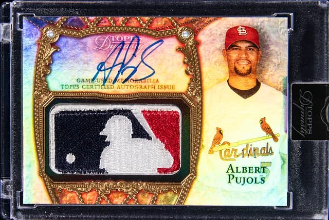 2022 Topps Dynasty Albert Pujols Autographed MLB Silhouetted Batter Logo Patch #AMLP-AP1 card image