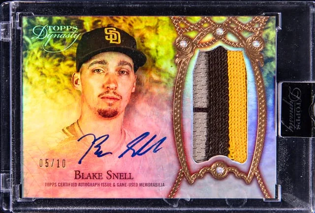 2022 Topps Dynasty Blake Snell Autograph Patch #DAP-BS2 card image