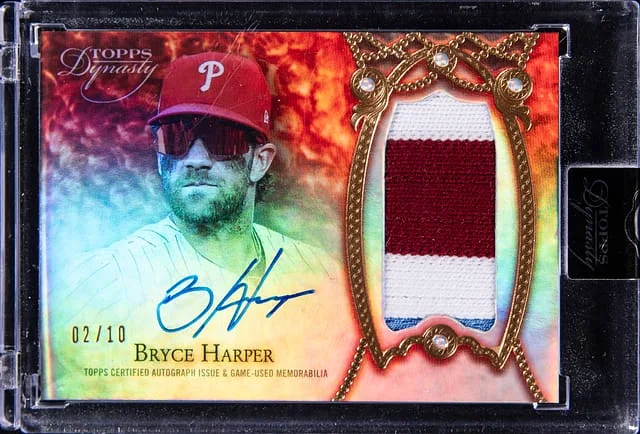 2022 Topps Dynasty Bryce Harper Autograph Patch #DAP-BH2 card image