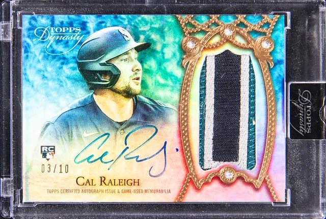 2022 Topps Dynasty Cal Raleigh Autographed Patch #DAP-CRA3 card image
