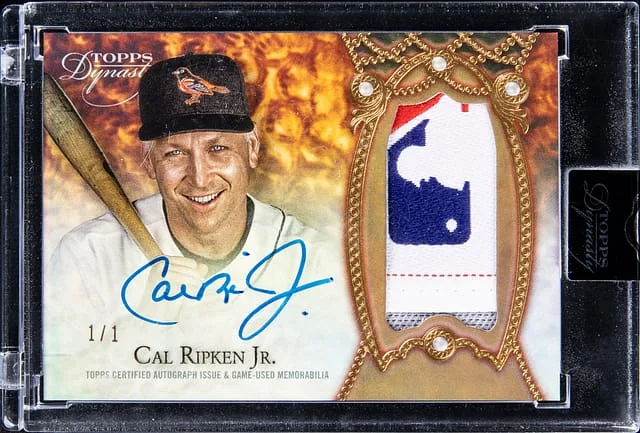 2022 Topps Dynasty Cal Ripken Jr. Autographed Patch Gold #DAP-CR7 card image