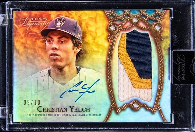 2022 Topps Dynasty Christian Yelich Autograph Patch #DAP-CY6 card image