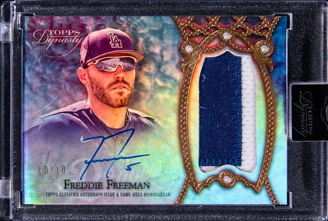 2022 Topps Dynasty Freddie Freeman Autograph Patch #DAP-FF1 card image