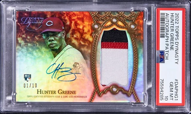 2022 Topps Dynasty Hunter Greene Autograph Patch #DAPHG1 card image