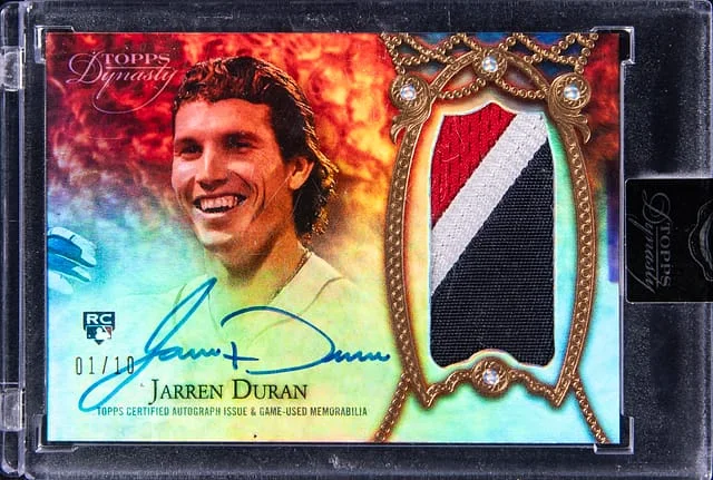 2022 Topps Dynasty Jarren Duran Autograph Patch #DAP-JD5 card image