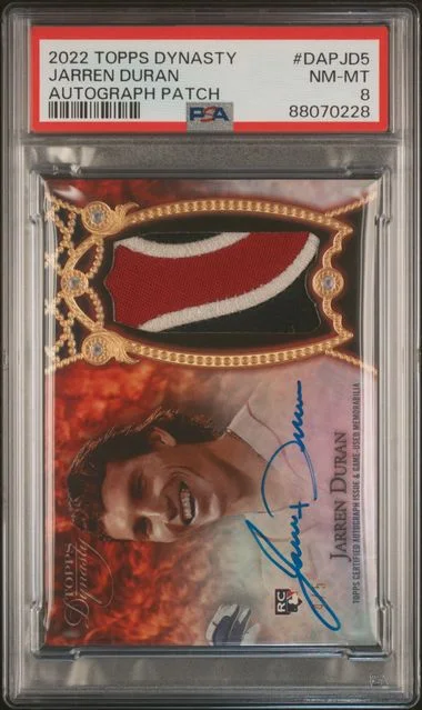 2022 Topps Dynasty Jarren Duran Autographed Patch Black #DAPJD5 card image