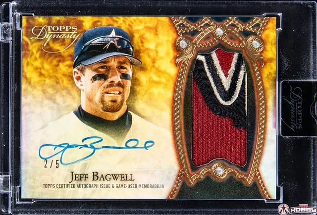 2022 Topps Dynasty Jeff Bagwell Autograph Patch #DAP-JBA2 card image