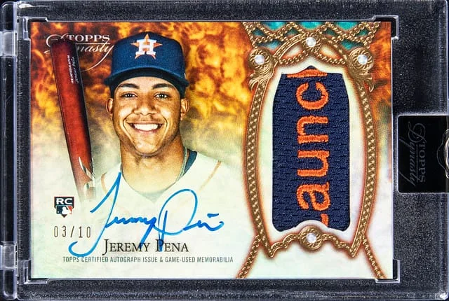 2022 Topps Dynasty Jeremy Pena #DAP-JP1 card image