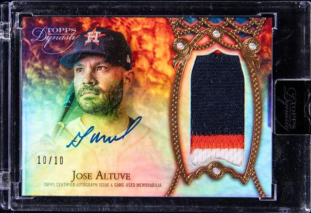2022 Topps Dynasty Jose Altuve Autograph Patch #DAP-JA4 card image