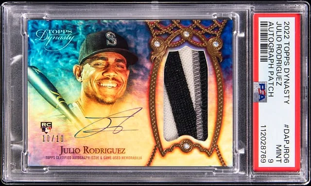 2022 Topps Dynasty Julio Rodriguez Autograph Patch #DAP-KR06 card image