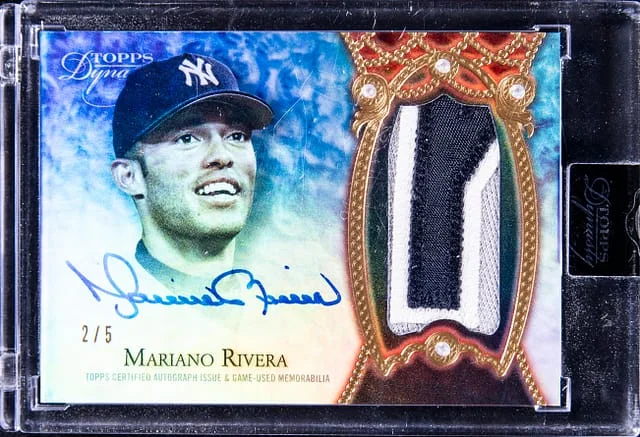 2022 Topps Dynasty Mariano Rivera Autographed Patch Black #DAP-MR3 card image