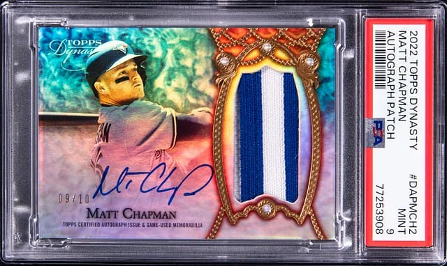 2022 Topps Dynasty Matt Chapman Autograph Patch #DAP-MCH2 card image