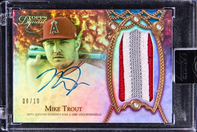 2022 Topps Dynasty Mike Trout Autographed Patch #DAP-MT2 card image