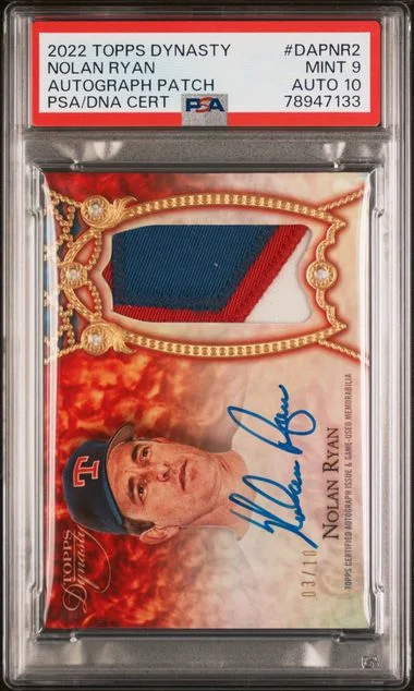 2022 Topps Dynasty Nolan Ryan Autographed Patch #DAP-NR2 card image