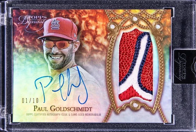 2022 Topps Dynasty Paul Goldschmidt Autograph Patches #DAP-PG3 card image