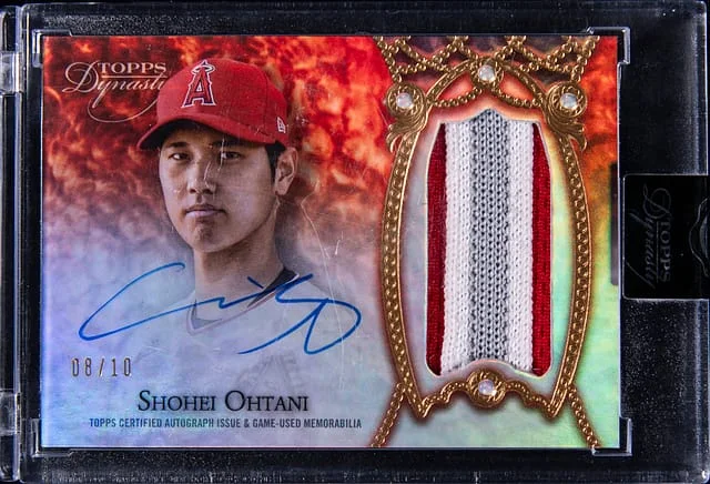 2022 Topps Dynasty Shohei Ohtani Autograph Patch #DAP-SO card image