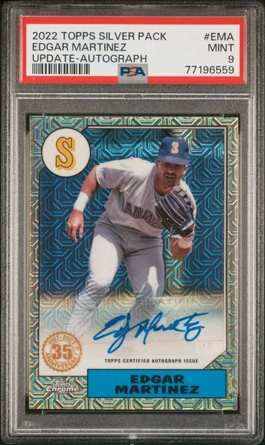 2022 Topps Edgar Martinez Silver Pack 1987 Chrome Promo #EMA card image