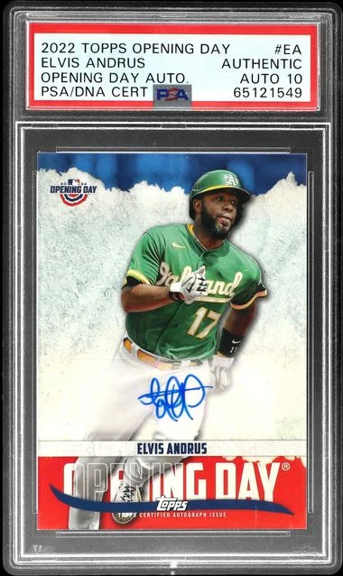 2022 Topps Elvis Andrus Opening Day Opening Day Autographs #EA card image