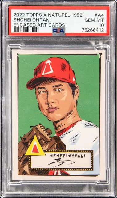 2022 Topps Encased Art Cards A4 Shohei Ohtani X Naturel #1952 card image
