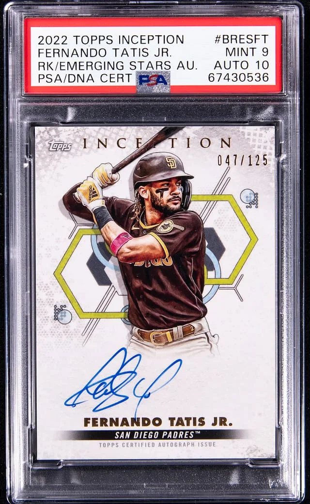2022 Topps Fernando Tatis Jr. Inception Emerging Stars Autograph #BRESFT card image