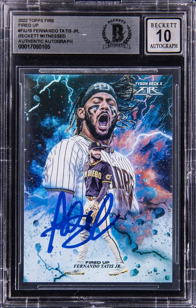 2022 Topps Fernando Tatis Jr. Fire Fired Up #FIU-15 card image