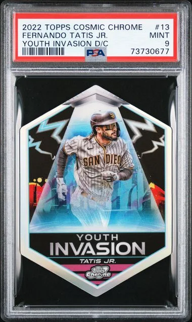 2022 Topps Fernando Tatis Jr. Cosmic Chrome Youth Invasion Die-Cut #YI-13 card image