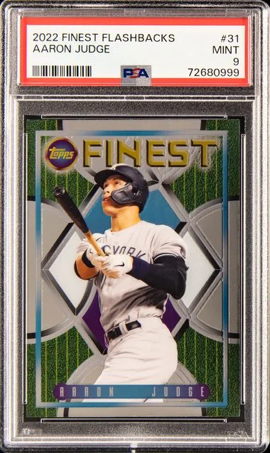 2022 Topps Finest Aaron Judge Flashbacks #31 card image