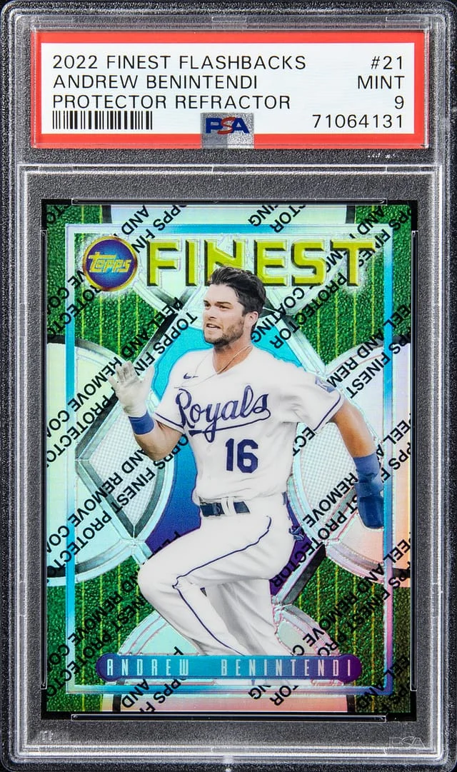 2022 Topps Finest Andrew Benintendi Flashbacks Protector Refractor #21 card image