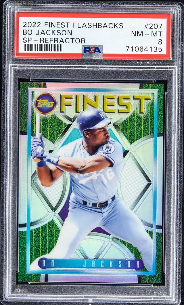 2022 Topps Finest Bo Jackson Flashbacks SP Refractor #207 card image