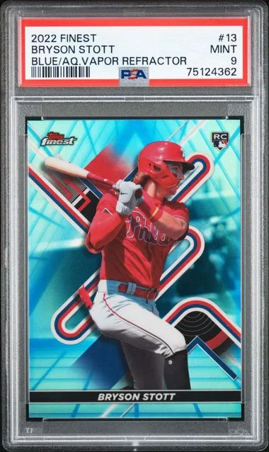 2022 Topps Finest Bryson Stott Rose Gold Refractor #13 card image