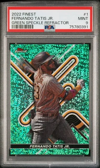 2022 Topps Finest Fernando Tatis Jr. Rose Gold Refractor #1 card image