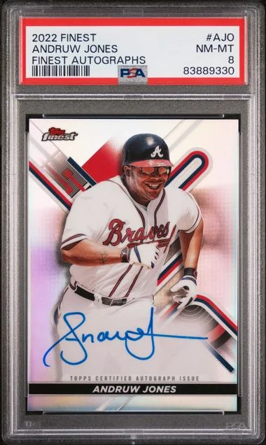 2022 Topps Finest Finest Autographs Ajo Andruw Jones #no-number card image