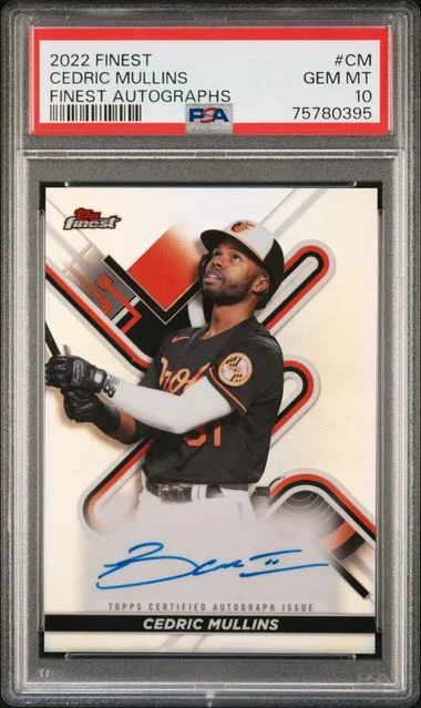 2022 Topps Finest Finest Autographs Cm Cedric Mullins #no-number card image