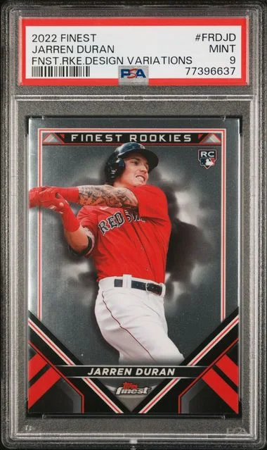 2022 Topps Finest Finest Design Variations Frdjd Jarren Duran #no-number card image