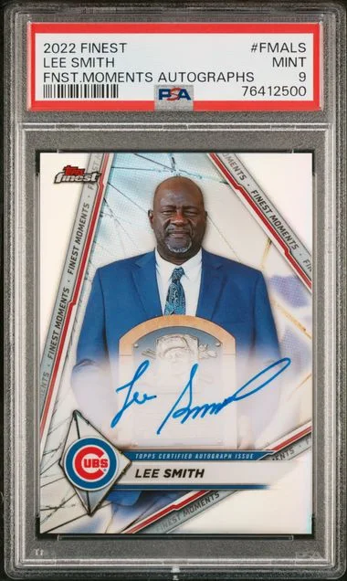 2022 Topps Finest Finest Moments Autographs Fmals Lee Smith #no-number card image