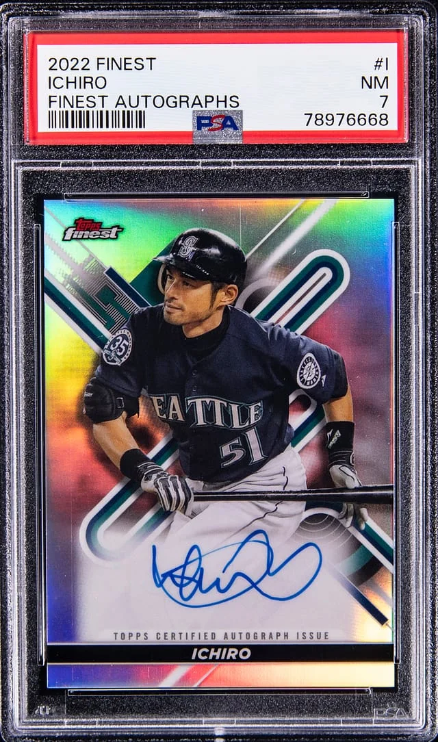 2022 Topps Finest Ichiro Autograph #FA-I card image