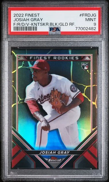 2022 Topps Finest Josiah Gray Finest Design Variations #FRDJG card image