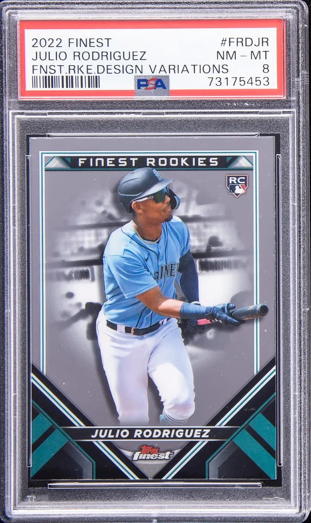 2022 Topps Finest Julio Rodriguez Design Variation #FRD-JR card image